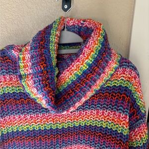Vintage Multicolor Striped Women's Sweater